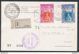 1951 REPUBBLICA - 1-04-1951 - Centenario Dei Primi Francobolli Di Toscana , Cart - FDC