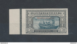 1924 TRIPOLITANIA, Manzoni , P13 , Prova D'Archivio Senza Gomma , 30 Cent Nero E - Tripolitaine