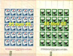 1959 Letter Writing Week 2v.-MNH  2 Sheet (5 X 5 = 25 Set)  Bulgaria / Bulgarie - Blokken & Velletjes