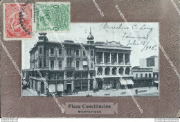 Ce293 Cartolina Montevideo Plaza Constitucion  Uruguay - Other & Unclassified