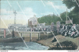 Cf158 Cartolina Landing Stage Cowes I.o.w 1906 - Sonstige & Ohne Zuordnung