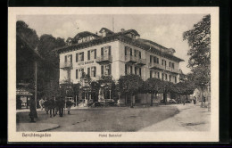 AK Berchtesgaden, Hotel Bahnhof Mit Strasse  - Berchtesgaden