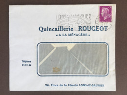 Enveloppe Publicitaire / A La Ménagère  / Quincaillerie / Rougeot / Lons Le Saunier / Jura / 1967 / Marianne De Cheffer - 1950 - ...