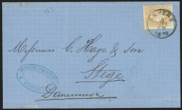 L Affr N°32 D'ANVERS /1878 Pour Stege / Danemark + SC EST 1 - 1869-1883 Leopold II.