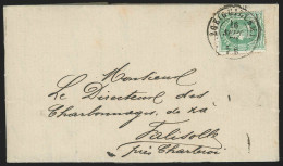 L. Affr N°30 Dc LIEGE (GUILLEMIN)/1873 Pour Falisolle Arriv Octogone TAMINES. RR - 1869-1883 Leopold II.