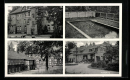 AK Tiefenbrunn Bei Göttingen, Landes-Sanatorium Mit Schwimmbad Und Villa  - Goettingen
