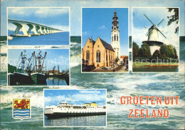 72324960 Zeeland Niederlande Windmuehle Kirche Faehre  Zeeland Niederlande - Other & Unclassified