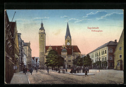 AK Ingolstadt, Blick Auf Den Rathausplatz  - Ingolstadt