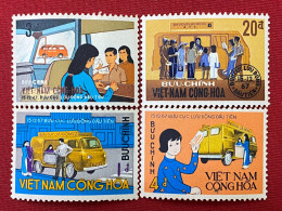 Stamps Vietnam South (10-7-1969- Bureau De Poste Mobi) -GOOD Stamps- 1 SET/4pcs - Viêt-Nam