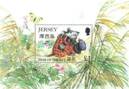 JERSEY BLOC YT 13 ANNEE DU RAT 1997 NEUF** MNH - Jersey