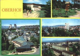 72323997 Oberhof Thueringen HOG Schanzenbaude Wegweiser Rennsteig Interhotel Pan - Oberhof