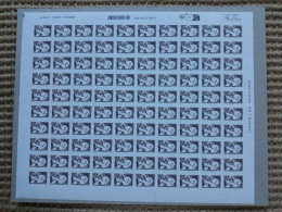 1 FEUILLE DE 100 TIMBRES ADHESIFS A 0.05€ TTB. - Unused Stamps