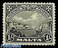 Malta 1930 1Sh, Stamp Out Of Set, Unused (hinged), Transport - Ships And Boats - Bateaux