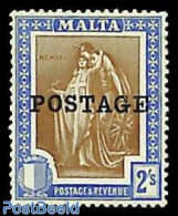 Malta 1926 2Sh, Stamp Out Of Set, Unused (hinged) - Malte