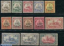 Germany, Colonies 1900 Togo, Ships 13v, Unused (hinged), Transport - Ships And Boats - Barche