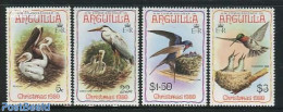 Anguilla 1980 Christmas, Birds 4v, Mint NH, Nature - Religion - Birds - Christmas - Navidad