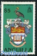 Anguilla 1989 University 1v, Mint NH, History - Nature - Science - Coat Of Arms - Birds - Education - Anguilla (1968-...)