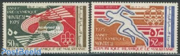 Mauritania 1975 Pre Olympics 2v, Mint NH, Sport - Athletics - Olympic Games - Leichtathletik