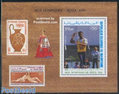 Mauritania 1988 OLympic Games Seoul S/s, Mint NH, Sport - Athletics - Olympic Games - Stamps On Stamps - Atletica