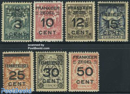 Netherlands Antilles 1927 Overprints 7v, Unused (hinged) - Autres & Non Classés