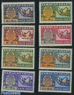 Netherlands Antilles 1946 Aid To Dutch India 8v, Mint NH, History - Various - World War II - Maps - 2. Weltkrieg