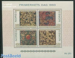 Norway 1993 Stamp Day S/s, Mint NH, Stamp Day - Art - Art & Antique Objects - Unused Stamps
