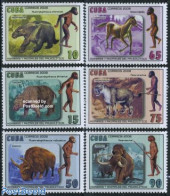 Cuba 2008 Prehistoric Humans & Animals 6v, Mint NH, History - Nature - History - Cat Family - Horses - Prehistoric Ani.. - Ongebruikt