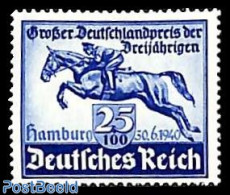 Germany, Empire 1940 Horse Races 1v, Mint NH, Nature - Horses - Ongebruikt