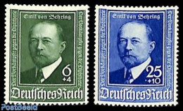 Germany, Empire 1940 E. V. Behring 2v, Mint NH, Health - History - Health - Nobel Prize Winners - Unused Stamps