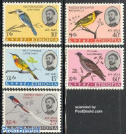 Ethiopia 1966 Birds 5v, Mint NH, Nature - Birds - Kingfishers - Hummingbirds - Äthiopien