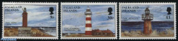Falkland Islands 1997 Lighthouses 3v, Mint NH, Various - Lighthouses & Safety At Sea - Fari