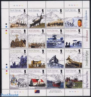 South Georgia / Falklands Dep. 2003 Antarctic Aspects 16v M/s, Mint NH, History - Nature - Science - Transport - Coat .. - Explorateurs