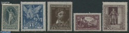 Hungary 1923 Sandor Petofi Birth Centenary 5v, Mint NH, Art - Authors - Unused Stamps
