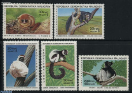 Madagascar 1983 Lemures 5v, Mint NH, Nature - Animals (others & Mixed) - Monkeys - Other & Unclassified