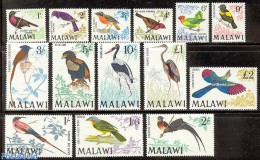 Malawi 1968 Definitives, Birds 14v, Mint NH, Nature - Birds - Malawi (1964-...)