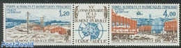 French Antarctic Territory 1976 Dumont DUrville Basis 2v+tab [:T:], Mint NH, Nature - Science - Transport - Penguins -.. - Unused Stamps