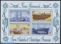 French Antarctic Territory 2001 Ships S/s, Mint NH, Transport - Ships And Boats - Neufs