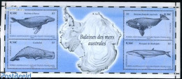 French Antarctic Territory 2011 Whales S/s, Mint NH, Nature - Sea Mammals - Nuovi