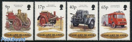 Falkland Islands 1998 Fire Brigades 4v, Mint NH, Transport - Automobiles - Fire Fighters & Prevention - Cars