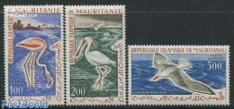 Mauritania 1961 Birds 3v, Mint NH, Nature - Birds - Flamingo - Autres & Non Classés