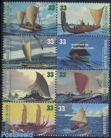 Marshall Islands 1999 Canoes 8v S-a, Mint NH, Transport - Ships And Boats - Ships