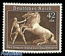 Germany, Empire 1939 Brown Band Championship 1v, Mint NH, Nature - Sport - Horses - Sport (other And Mixed) - Ongebruikt