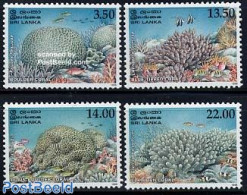 Sri Lanka (Ceylon) 2000 Corals 4v, Mint NH, Nature - Fish - Corals - Fishes