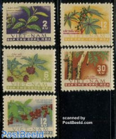 Vietnam 1962 Definitives, Useful Plants 5v, Mint NH, Nature - Flowers & Plants - Other & Unclassified