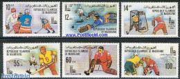 Mauritania 1979 Olympic Winter Games Lake Placid 6v, Mint NH, Sport - Ice Hockey - Olympic Winter Games - Hockey (sur Glace)