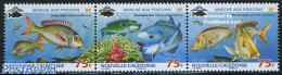New Caledonia 2009 Fish Market, Fish 3v [::], Mint NH, Health - Nature - Food & Drink - Fish - Unused Stamps