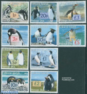 Falkland Islands 2005 Postage Due, Penguin 10v, Mint NH, Nature - Birds - Penguins - Other & Unclassified