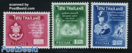 Thailand 1961 Scouting 3v, Mint NH, Sport - Scouting - Thaïlande
