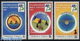 Trinidad & Tobago 1982 75 Years Scouting 3v, Mint NH, Sport - Scouting - Trinité & Tobago (1962-...)