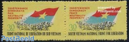 Vietnam 1968 Vietcong, Liberation Front 2v [:] (French/English), Mint NH, History - Flags - Other & Unclassified